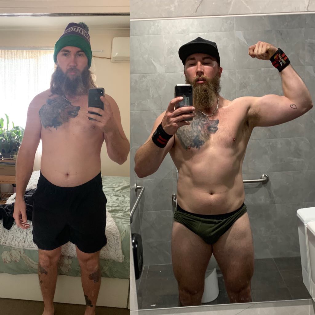 8 week transformation program Adelaide - dramatic body recomposition and muscle definition results Port Adelaide